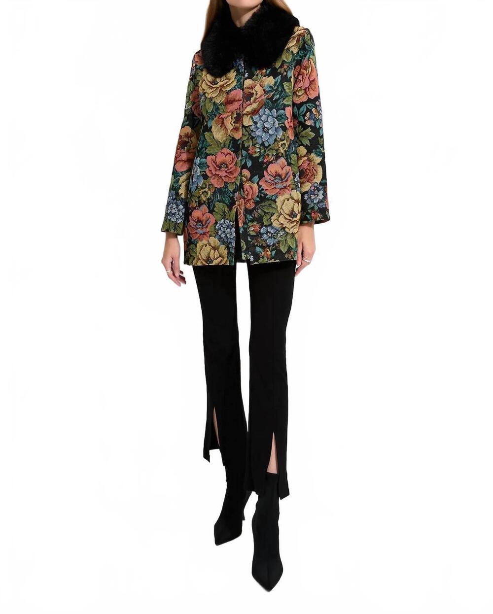 NEW UNREAL FUR women's monarch coat in green